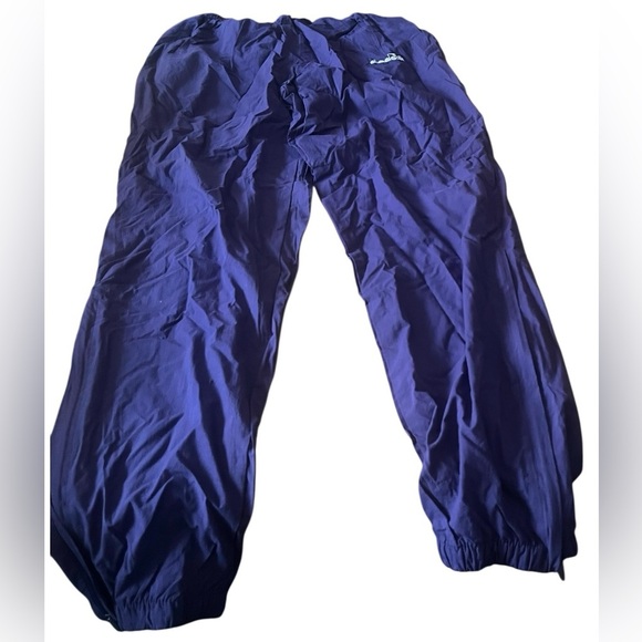 Diadora vintage nylon soccer pants, purple with drawstring and elastic waist, XL - Picture 1 of 6